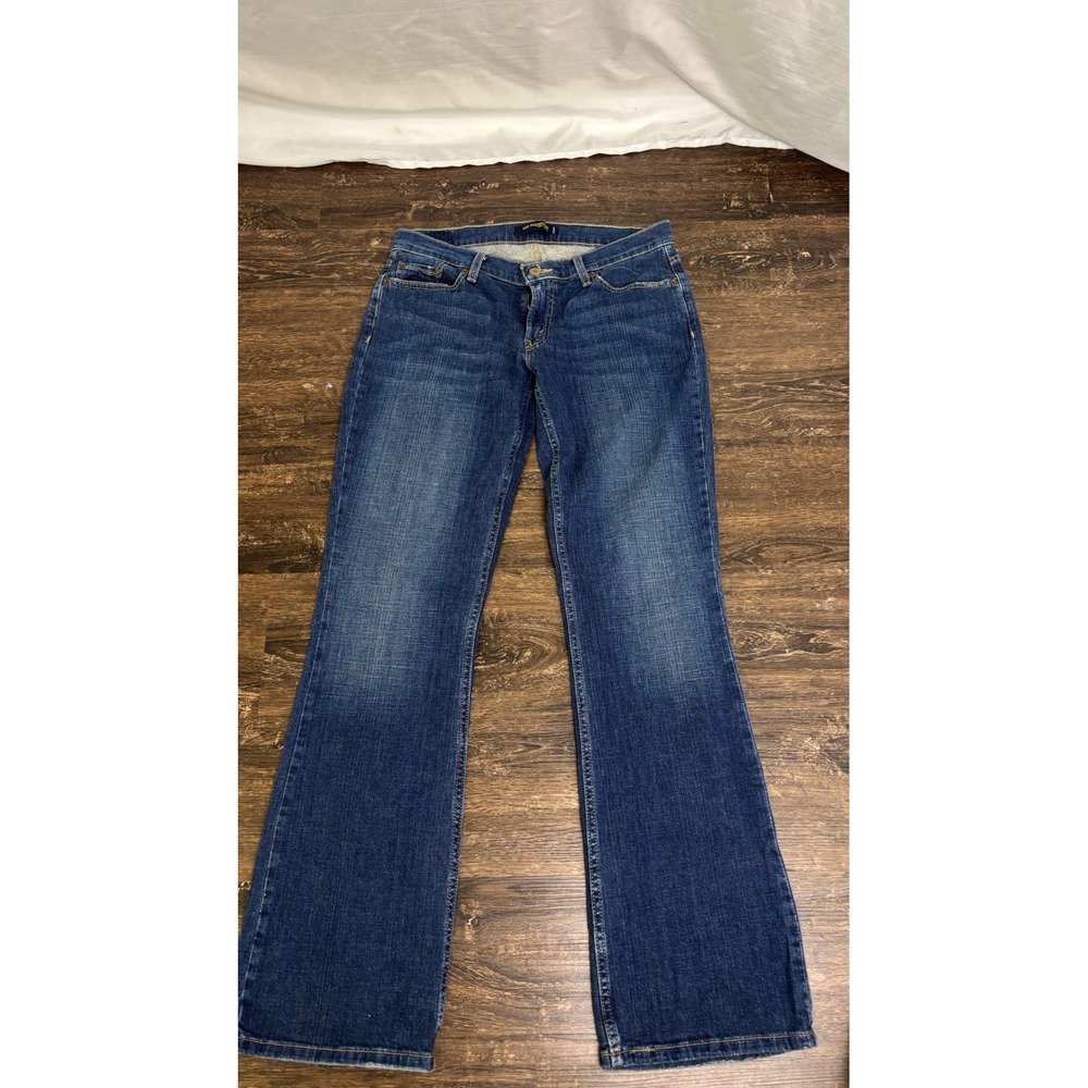 Levi's 524 Too Superlow Jeans Womens 11 Long Blue Excellent Y2K Bootcut Flare